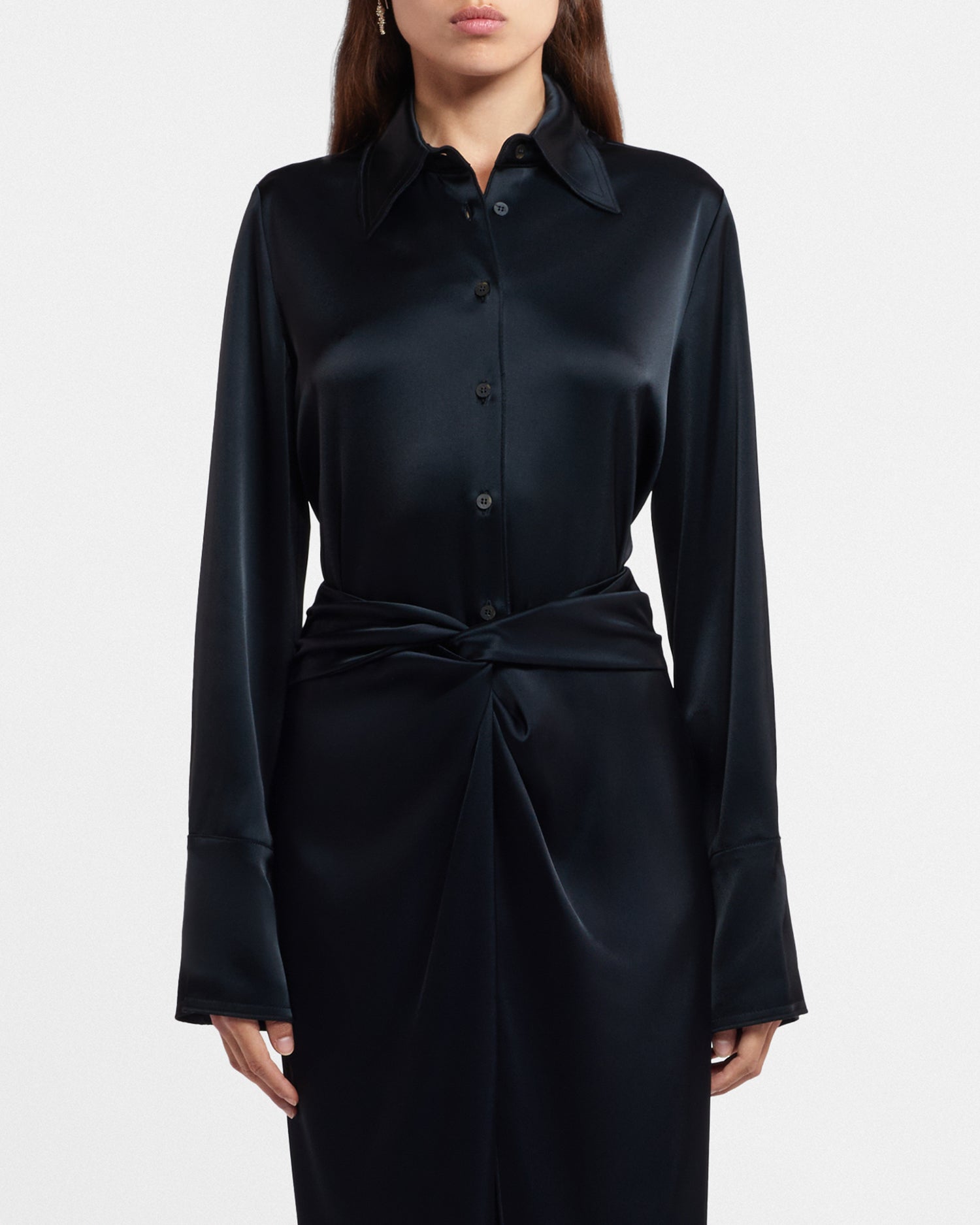 Nanushka Giana button-up shirt - Black