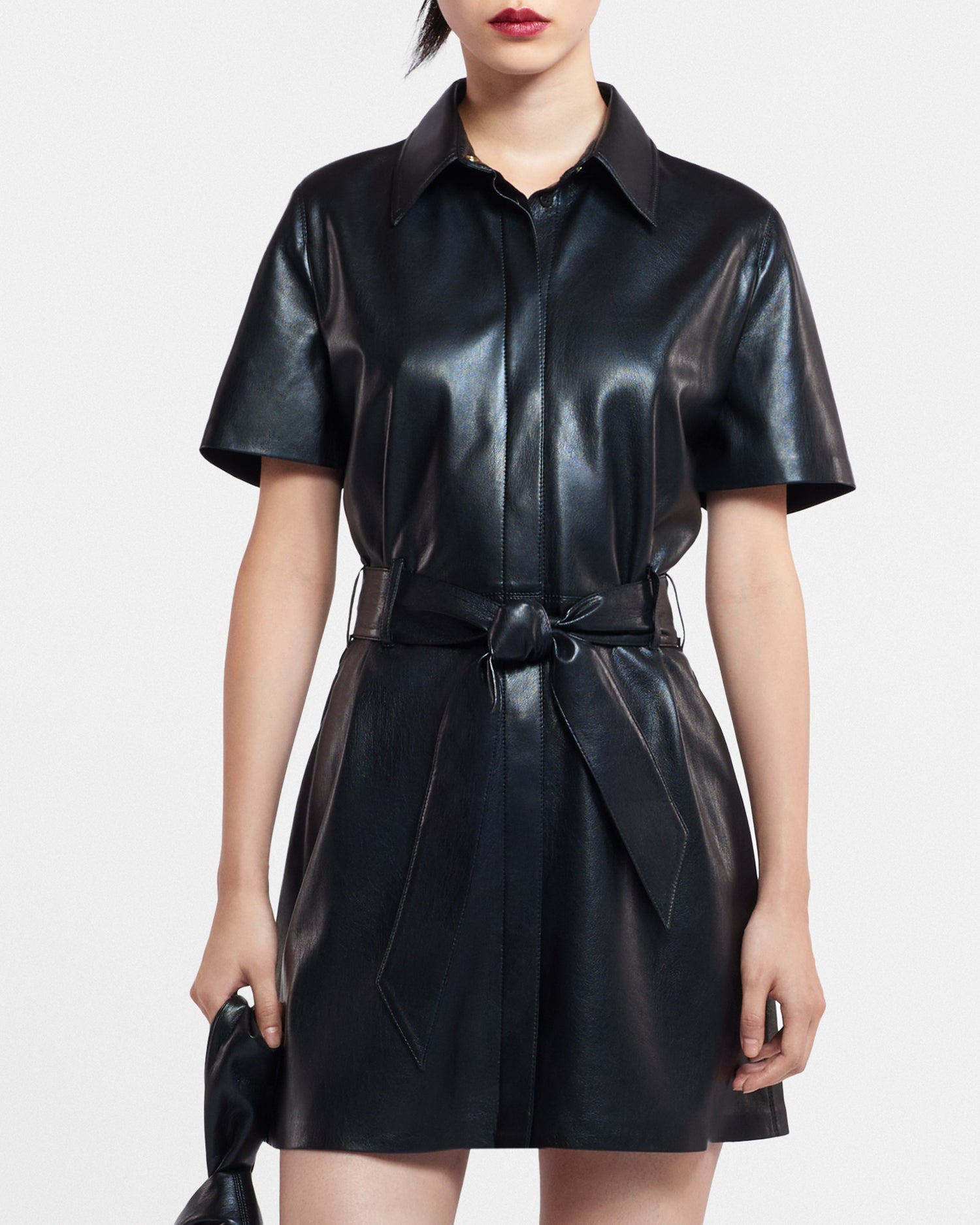 Nanushka roberta vegan leather clearance dress