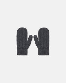 Mica - Cashmere Mittens - Charcoal