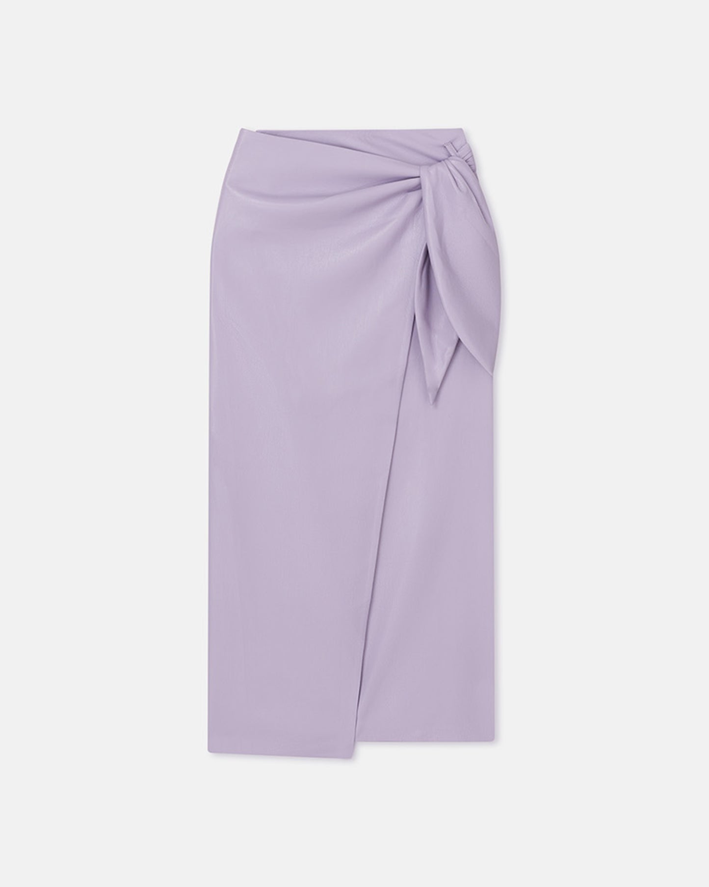 Amas - Okobor™ Alt-Leather Sarong Wrap Skirt - Lilac