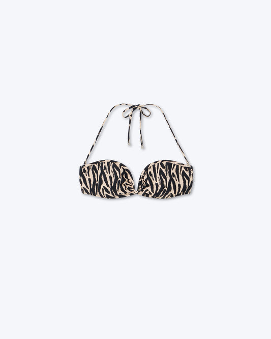 Manou - Sale Bikini Top - Brushtroke Animal