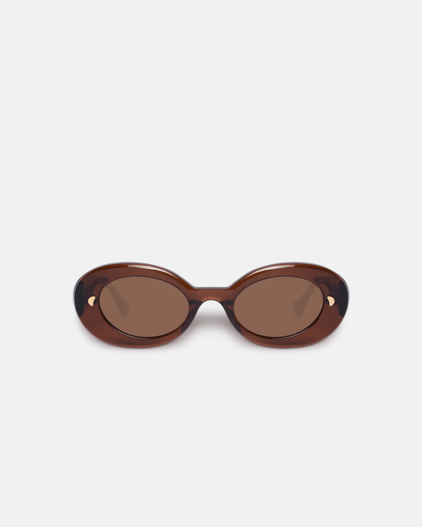 Giva - Bio-Plastic Oval Sunglasses - Brown