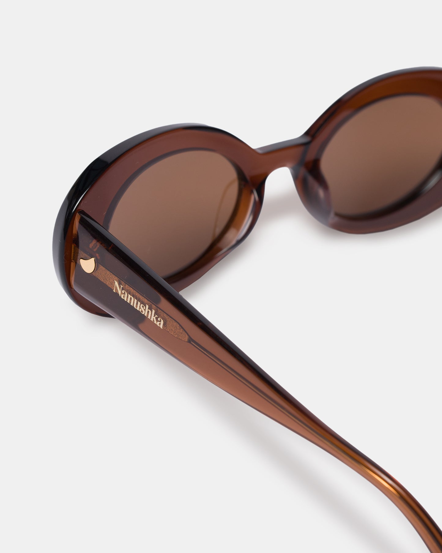 Giva - Bio-Plastic Oval Sunglasses - Brown