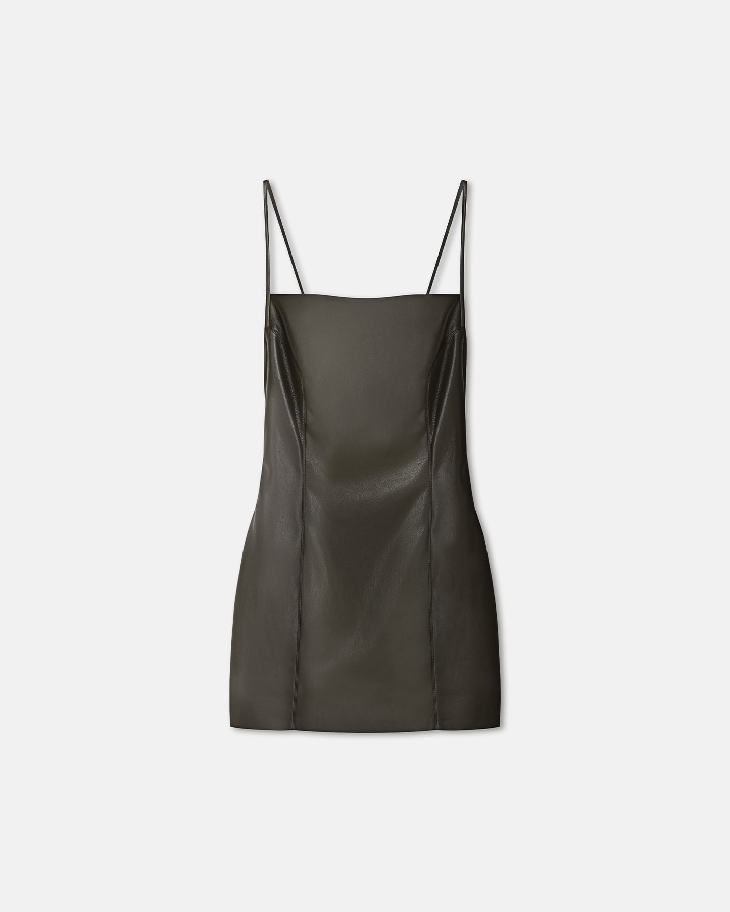 Jorie - Sale Okobor™ Alt-Leather Mini Dress - Soil