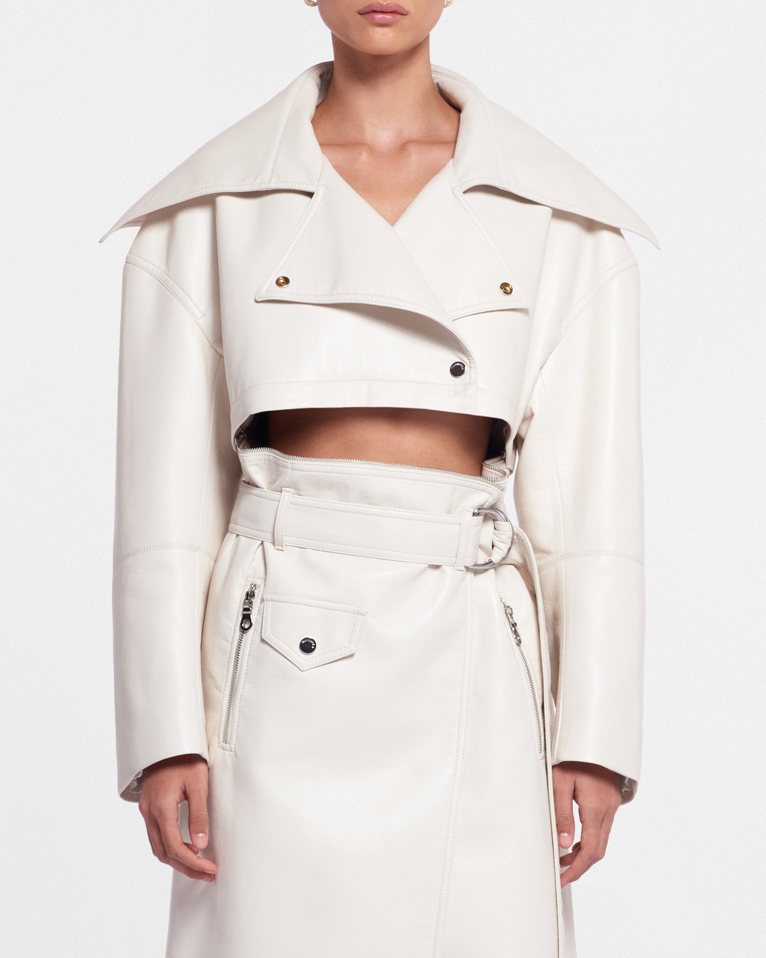 Nanushka on sale leather trench