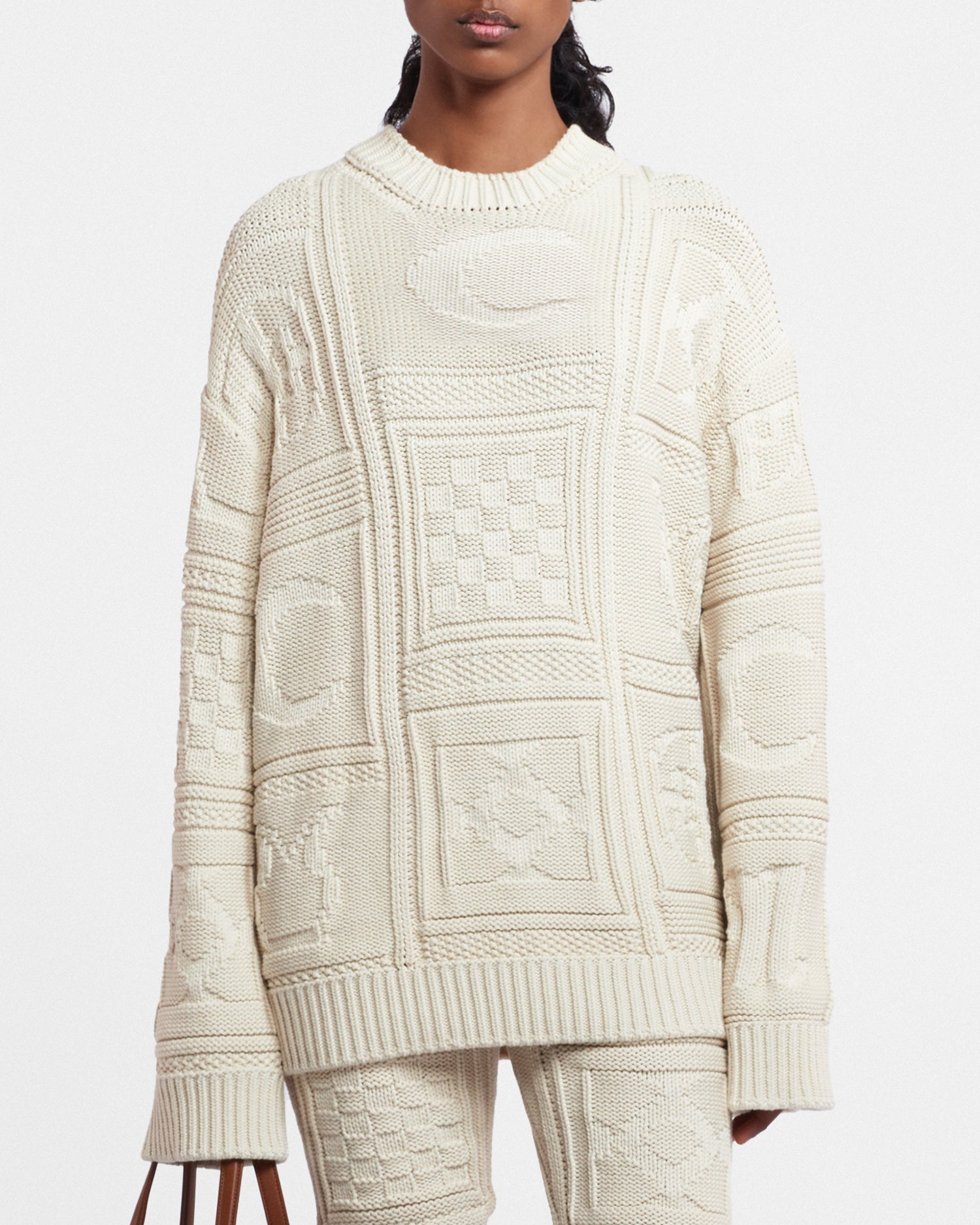 Nicolle - Cotton-Blend Sweater - Creme Cashmere Merino – Nanushka