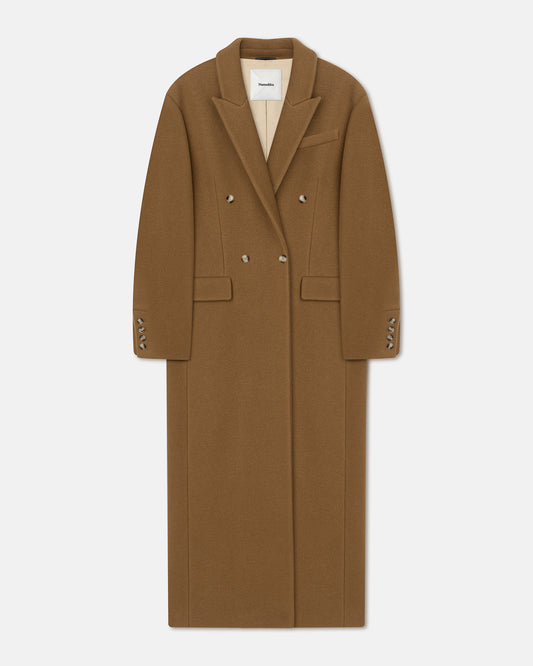 Ferris - Felted Wool Coat - Walnut