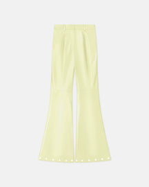 Maylee - Studded Okobor™ Alt-Leather Pants - Shadow Lime