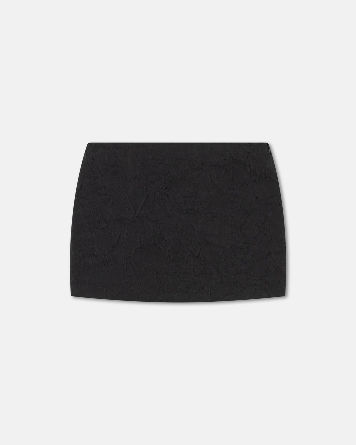 Cersei - Sculpted Glass Poplin Mini Skirt - Black