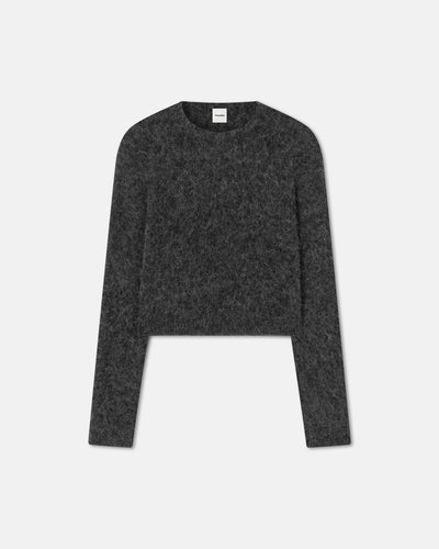 Fanni - Brushed-Alpaca Sweater - Charcoal