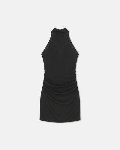 Denica - Mesh-Jersey Mini Dress - Anthracite