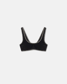 Malti - Crochet Bikini Top - Black