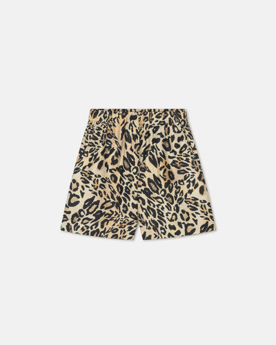 Exter - Printed Twill-Silk Boxer Shorts - Leopard