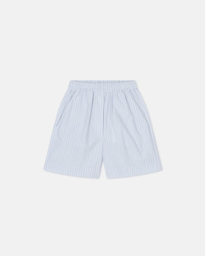 Exter - Striped Boxer Shorts - Blue/ Beige/ White