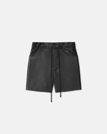 Scepa - Belted Okobor™ Alt-Leather Shorts - Black