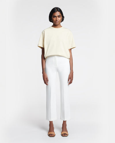 Erinna - Tailored Slim-Leg Trousers - Off White