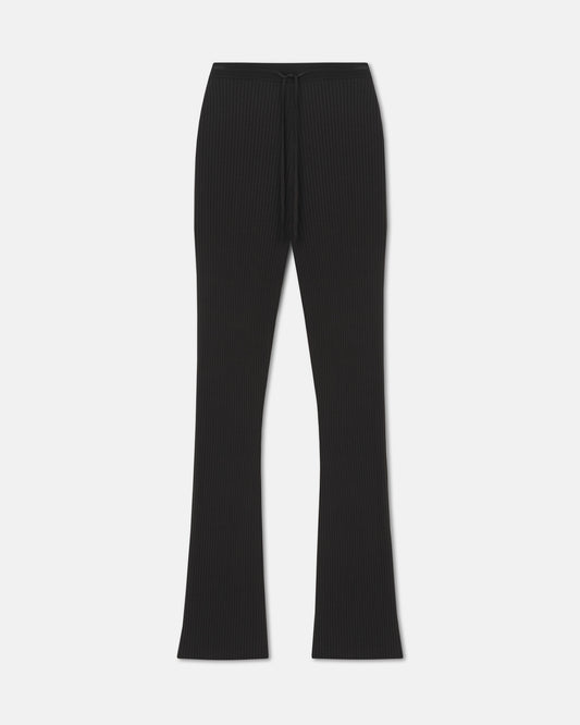 Cornelie - Ribbed-Knit Pants - Anthracite