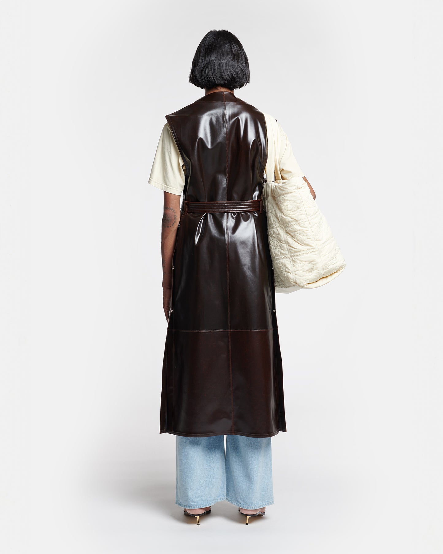 Rainey - Alt Vintage Leather Vest - Dark Brown
