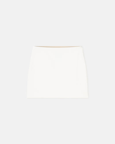 Briel - Tailored Mini Skirt - Off White