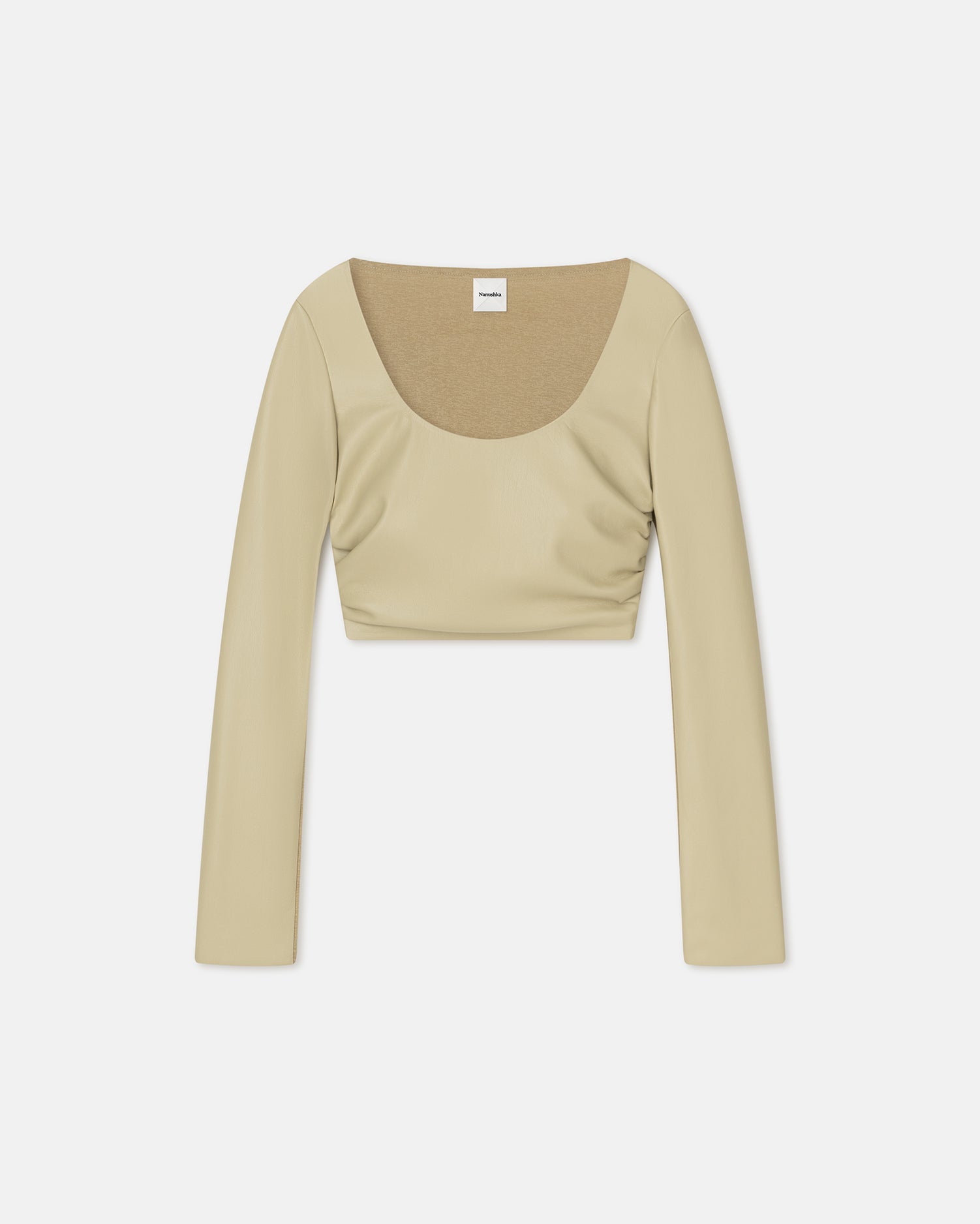 NANUSHKA Macha cheapest Two Tone Top In Neutrals