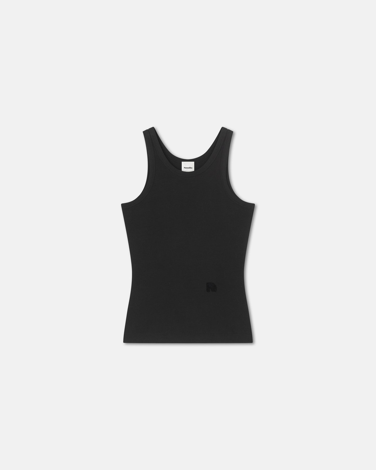 Herve - Ribbed-Jersey Tank Top - Black