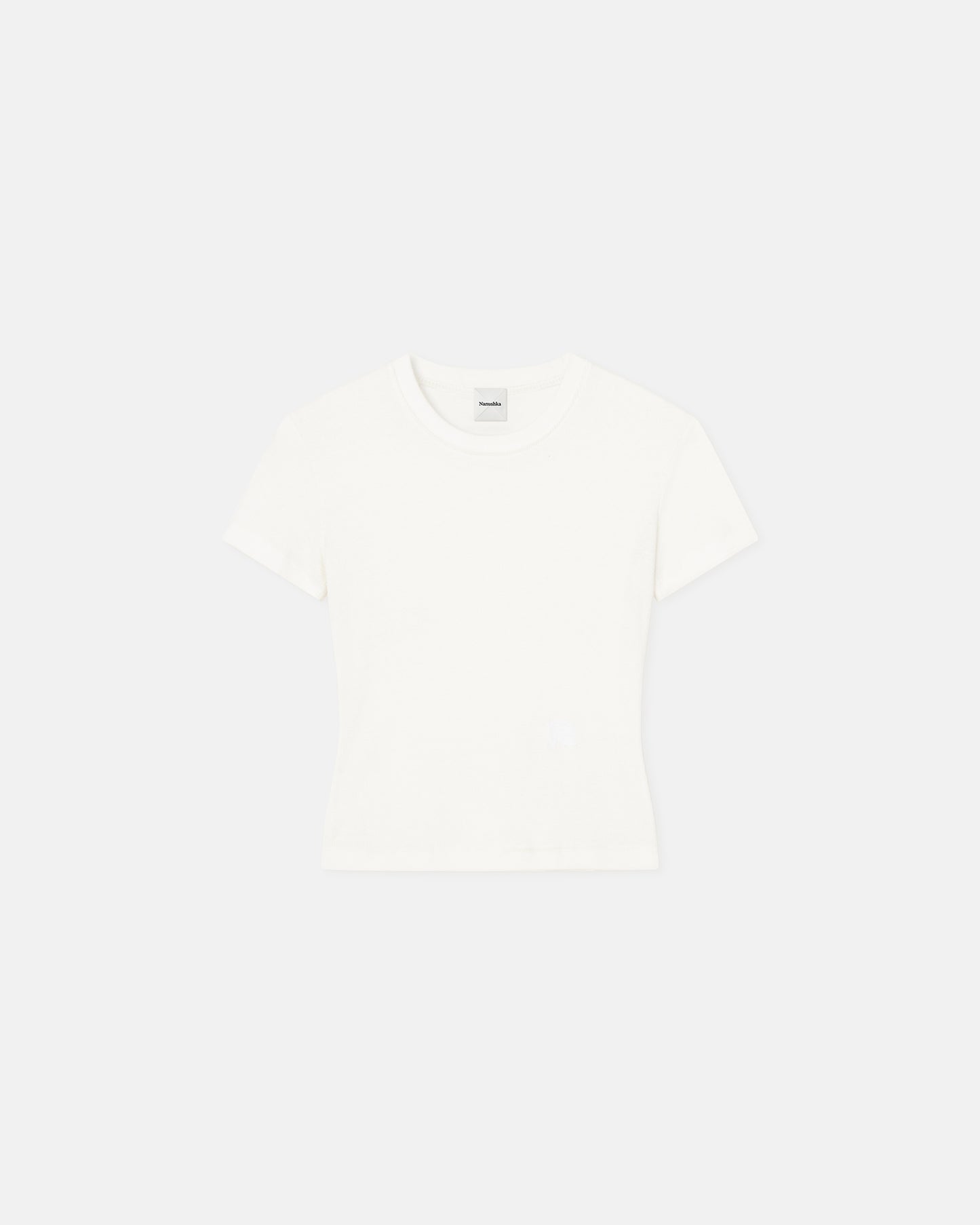 Axton - Cropped Ribbed Cotton-Jersey T-Shirt - Off White