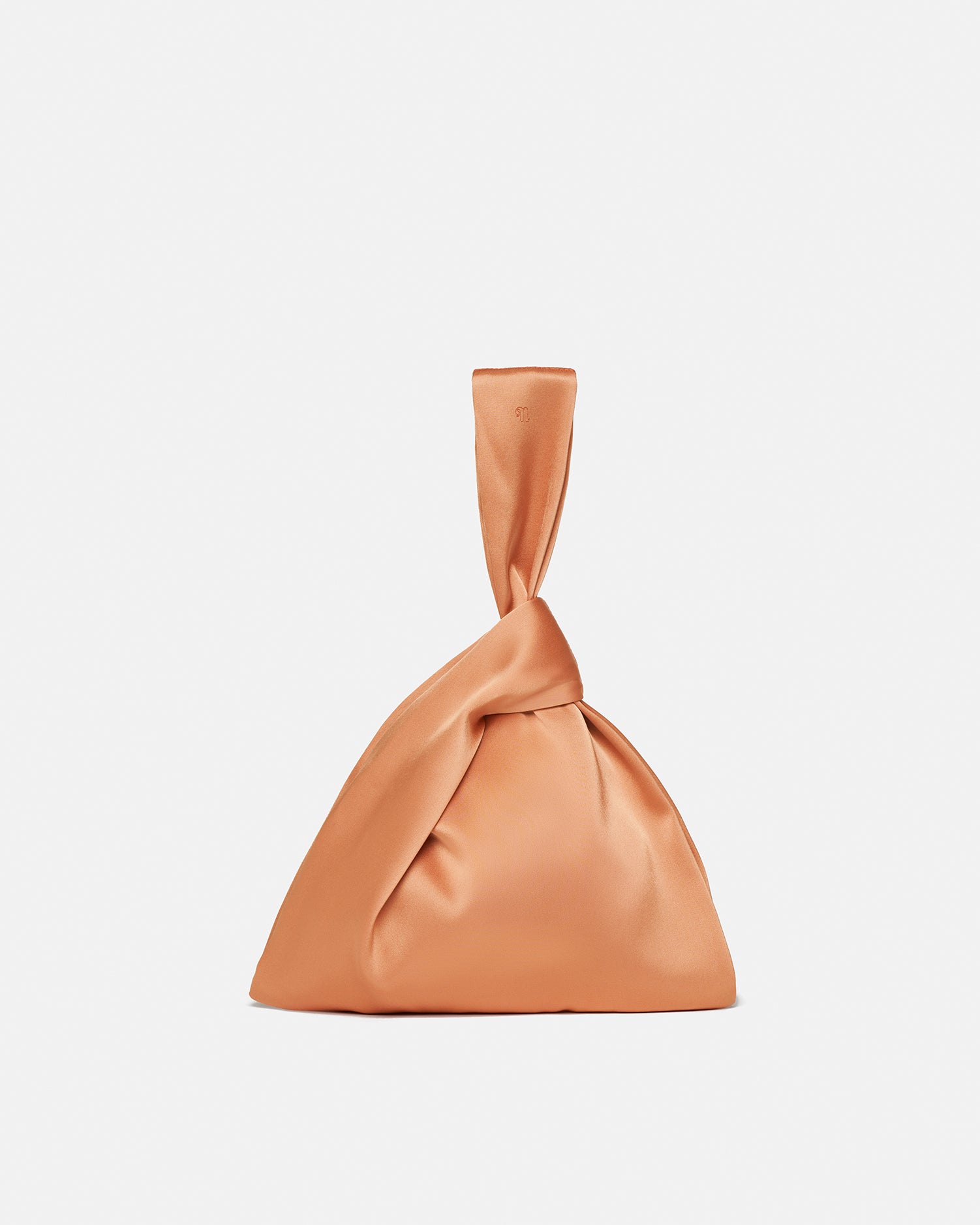 Jen - Slip Satin Clutch - Apricot – Nanushka