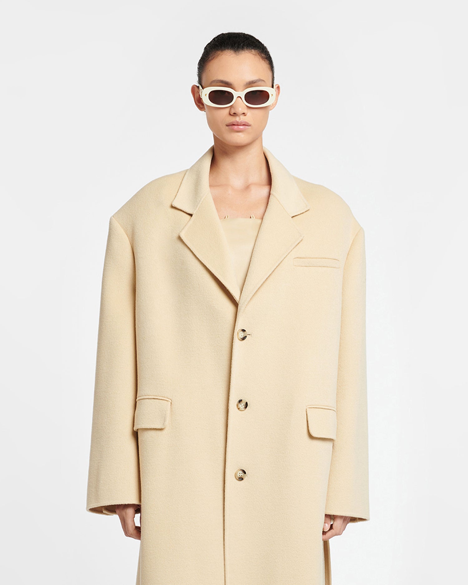 Nanushka check clearance coat