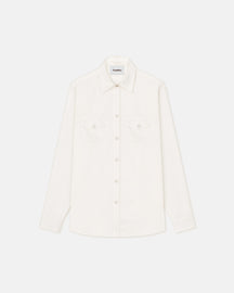 Corinna - Twill Shirt - White