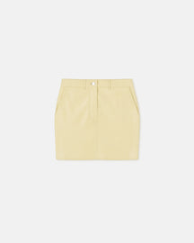 Miray - Okobor™ Alt-Leather Mini Skirt - Lemongrass