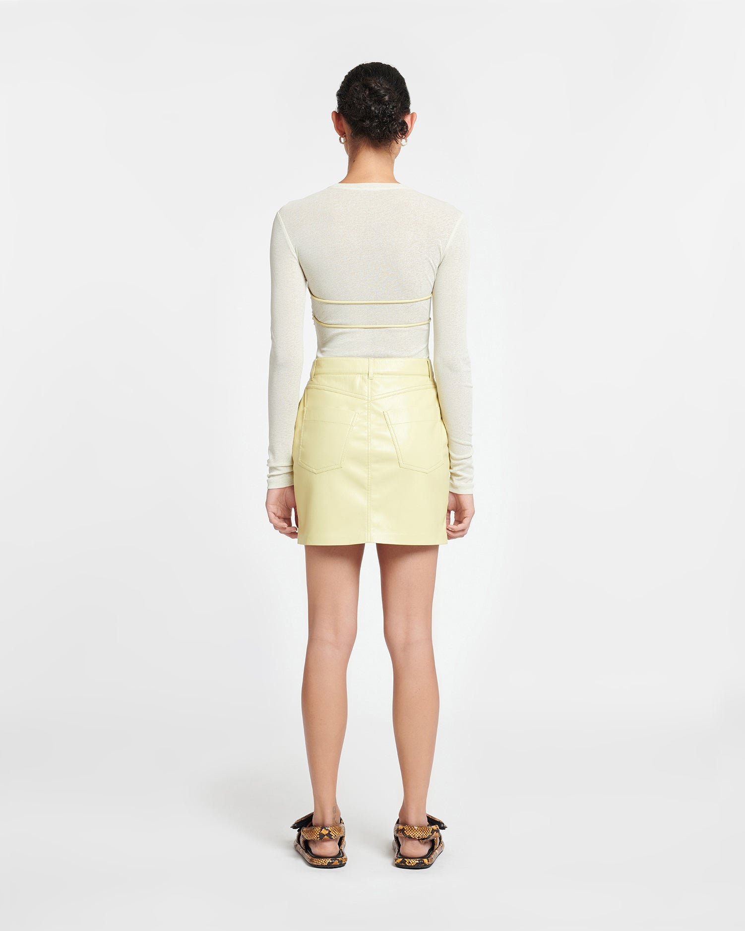 Skirt NANUSHKA Woman color Yellow Cream