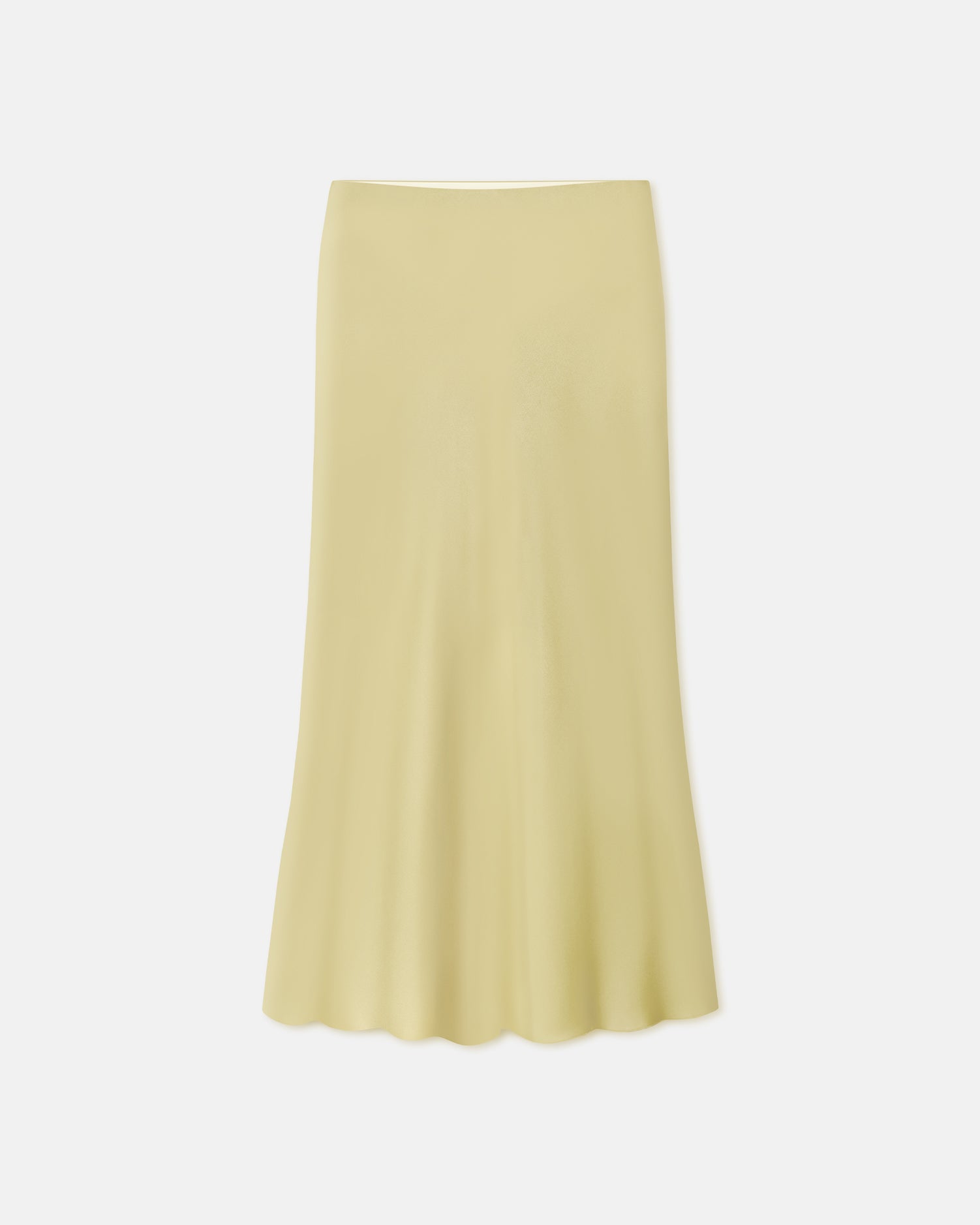 BOSS Vaniki satin-weave skirt - Yellow