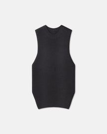 Leela - Cashmere-Blend Vest - School Grey