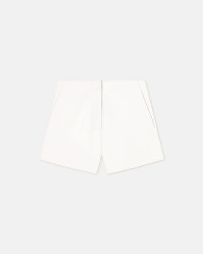 Elza - Okobor™ Alt-Leather Shorts - White