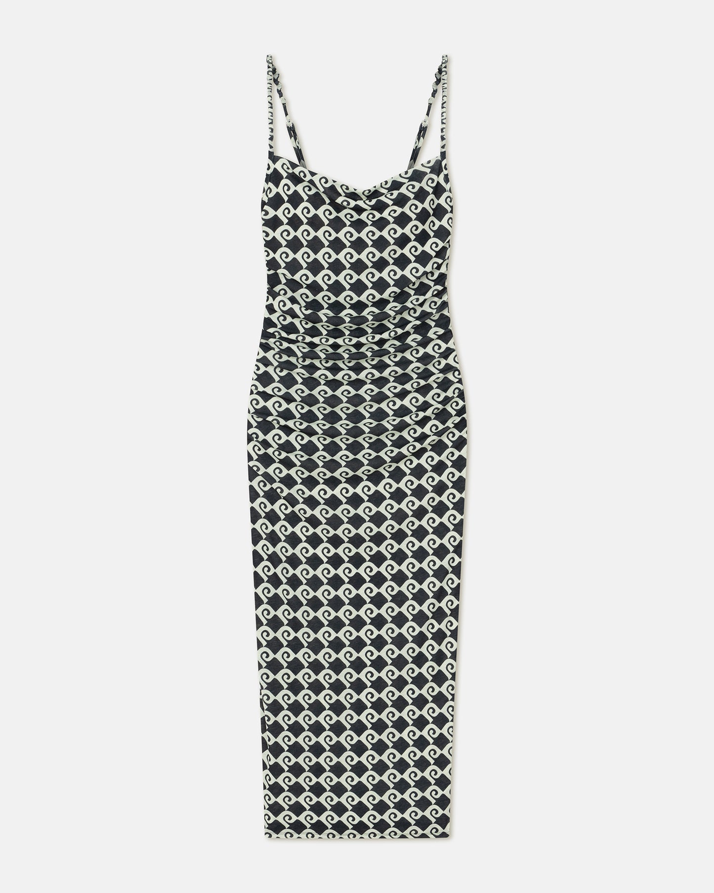 Alexa - Mesh Jersey Midi Dress - Diamond Check