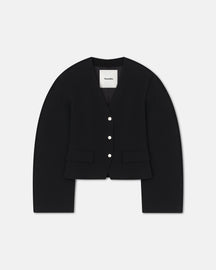 Kiyo - Seersucker Blazer - Black