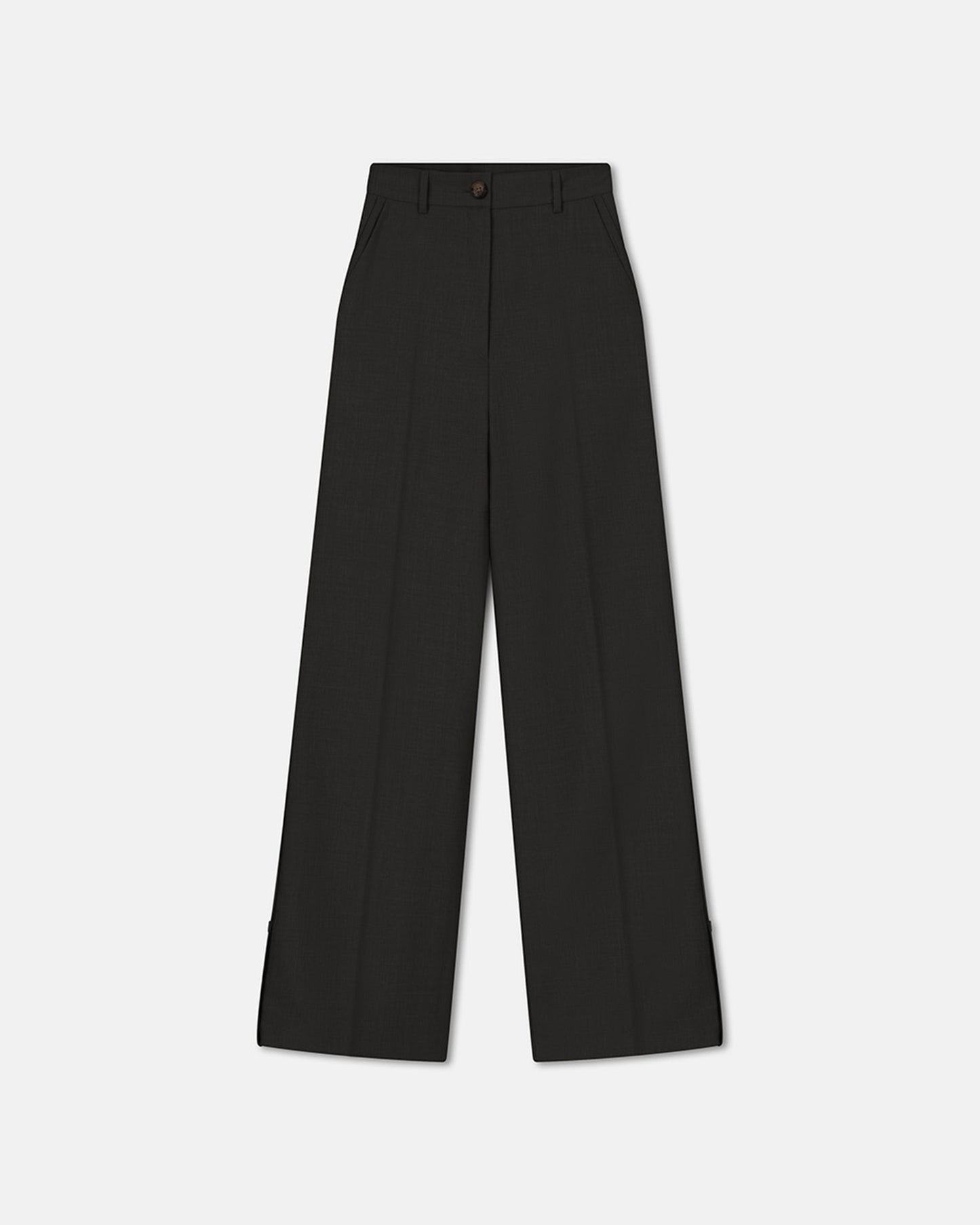 Bida - Tailored Trousers - Off Black