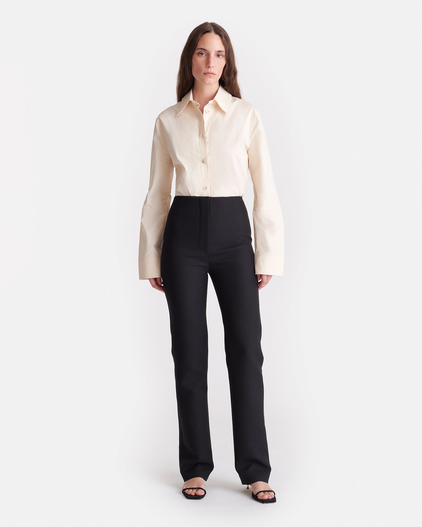 Cybel - Tailored Slim-Leg Trousers - Black