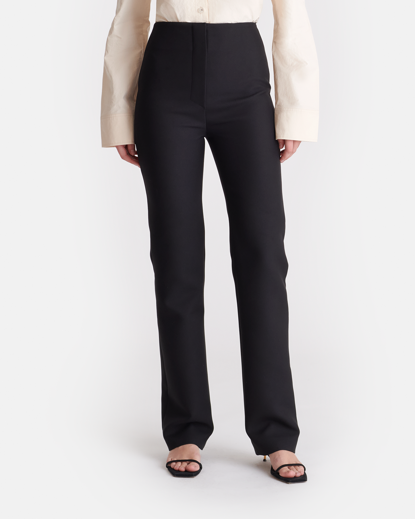 Cybel - Tailored Slim-Leg Trousers - Black