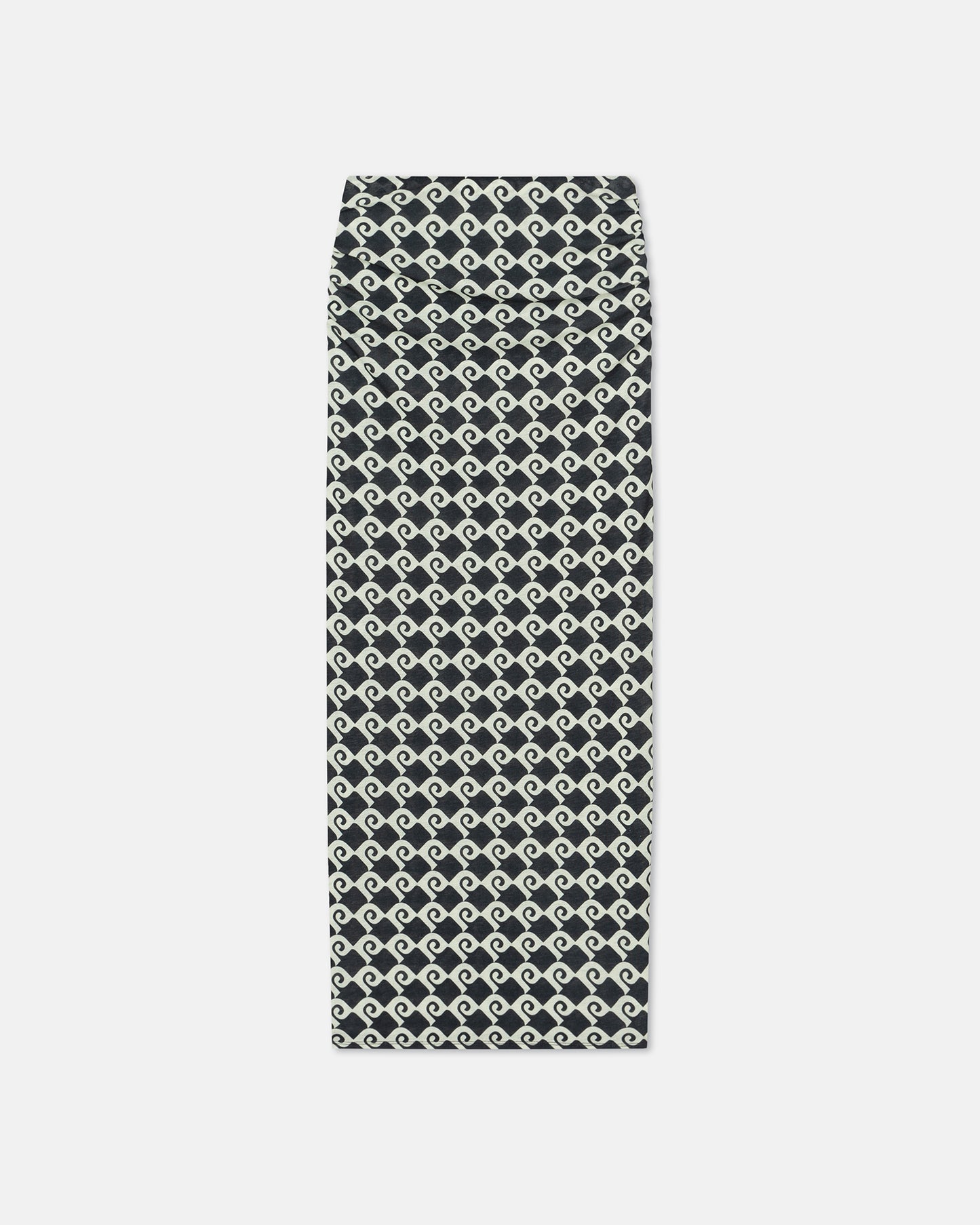 Norine - Ruched Mesh-Jersey Midi Skirt - Diamond Check