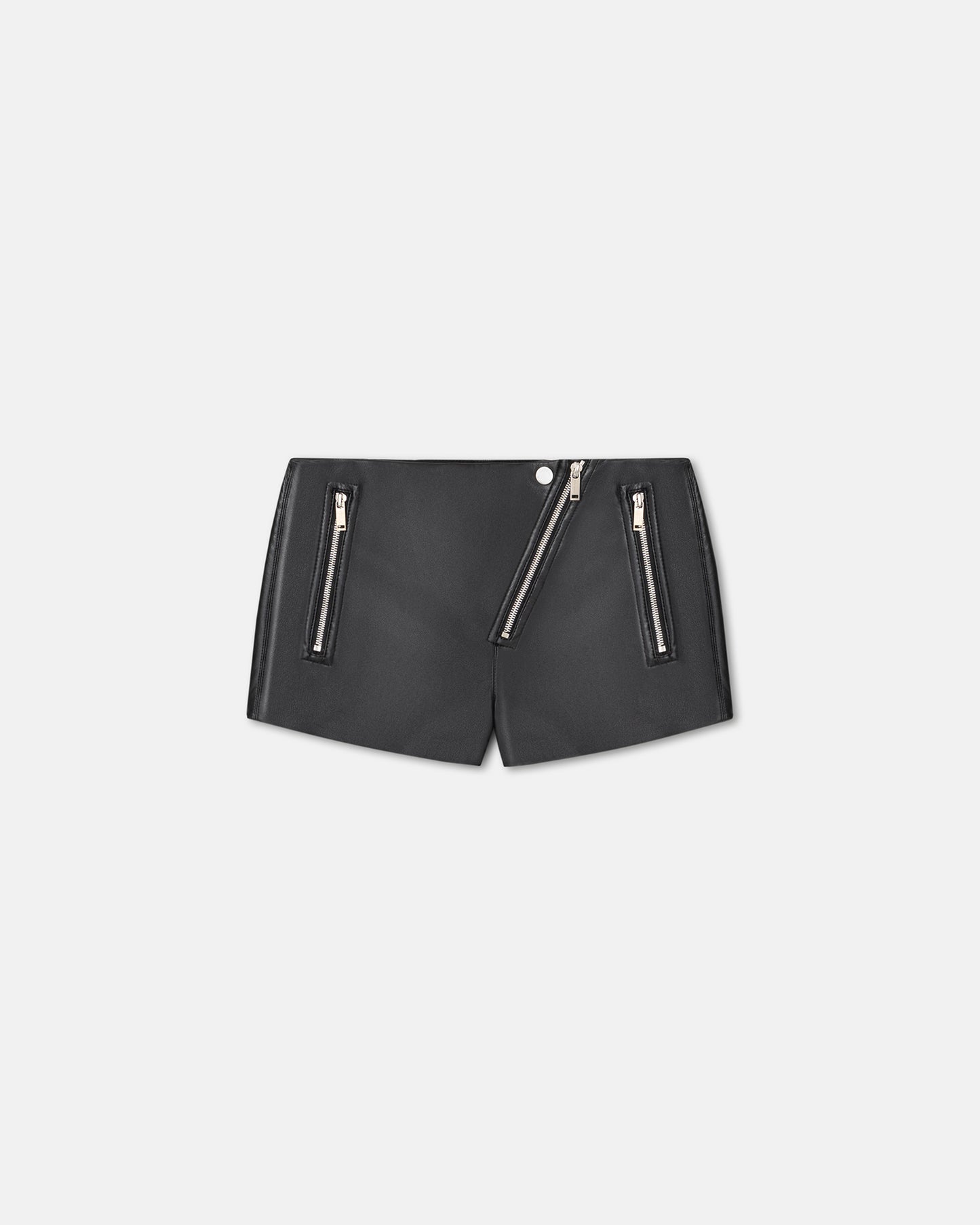 Chara - Regenerated Leather Shorts - Black