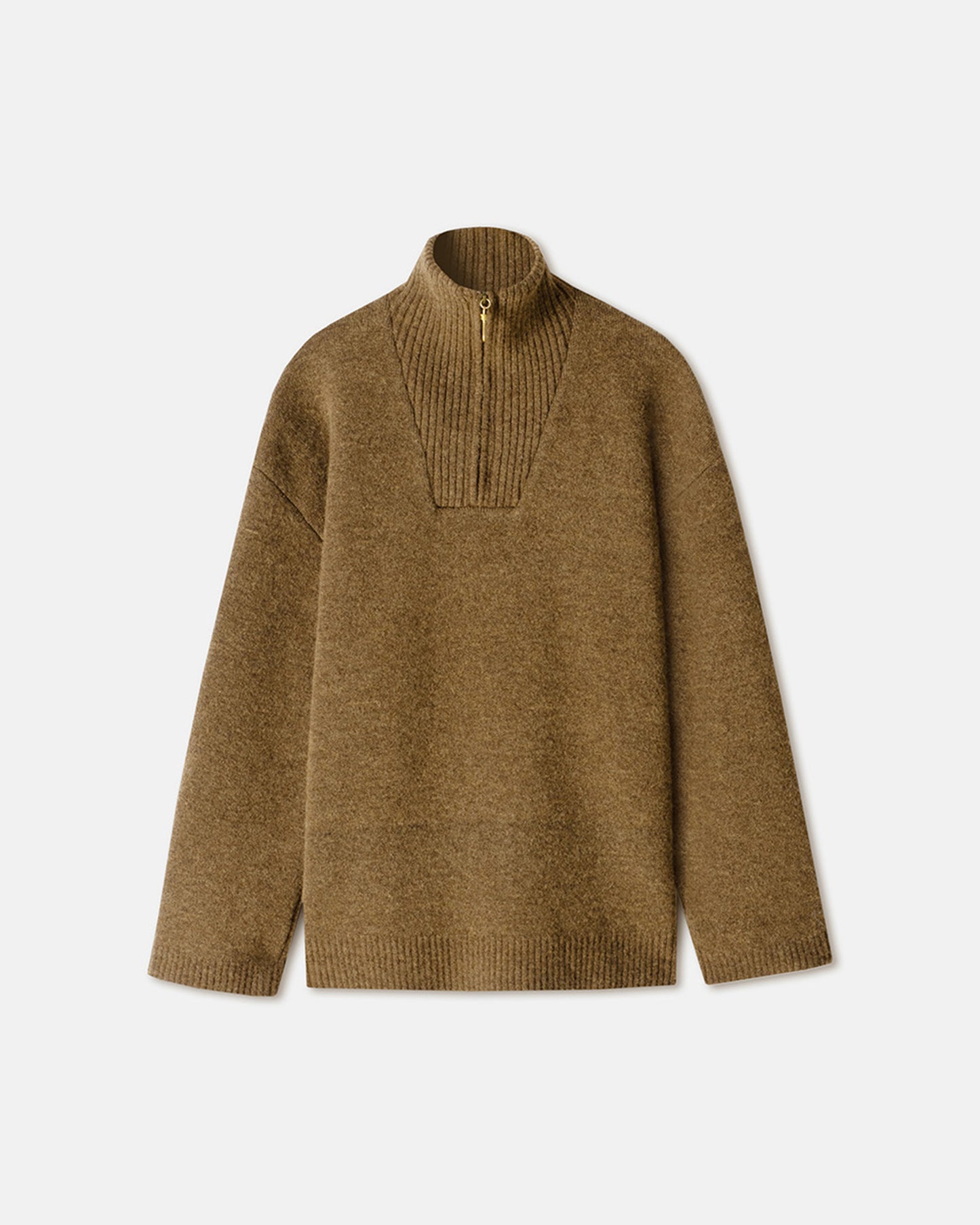 Zuma - Fluffy-Knit Sweater - Custard