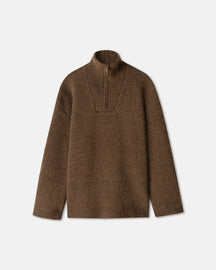 Zuma - Fluffy-Knit Sweater - Camel