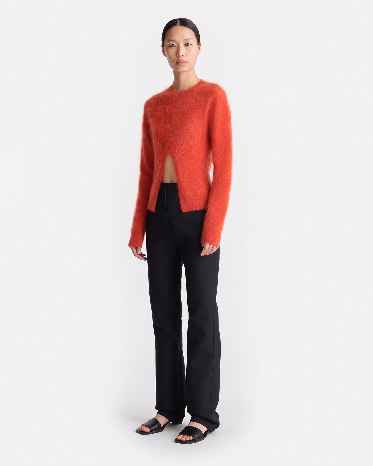 Kloe - Brushed Cashmere Sweater - Red