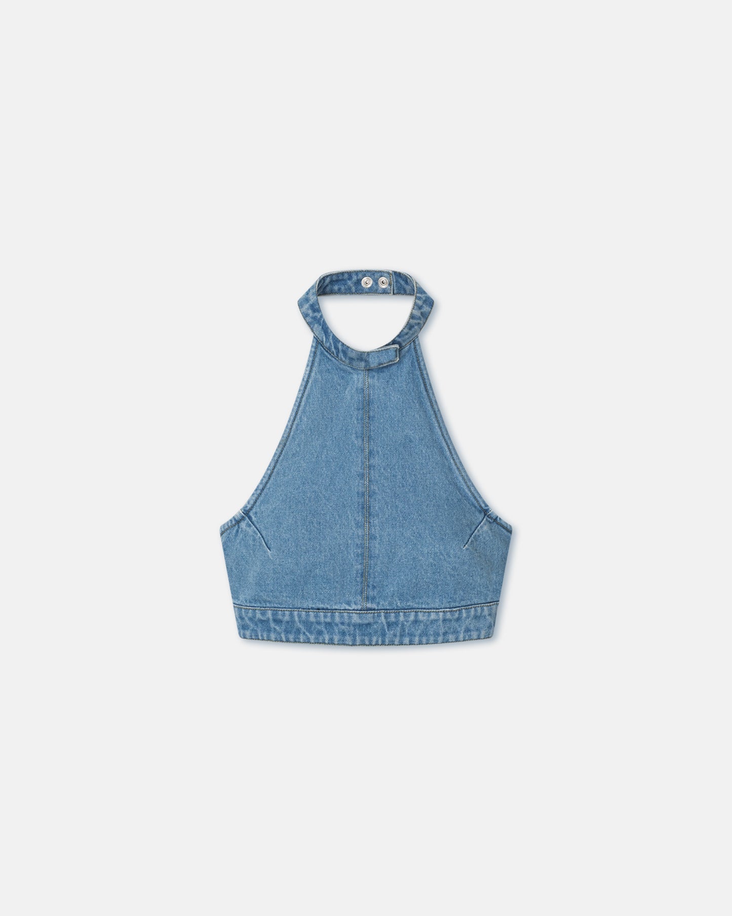 Arina - Denim Top - Mid Blue