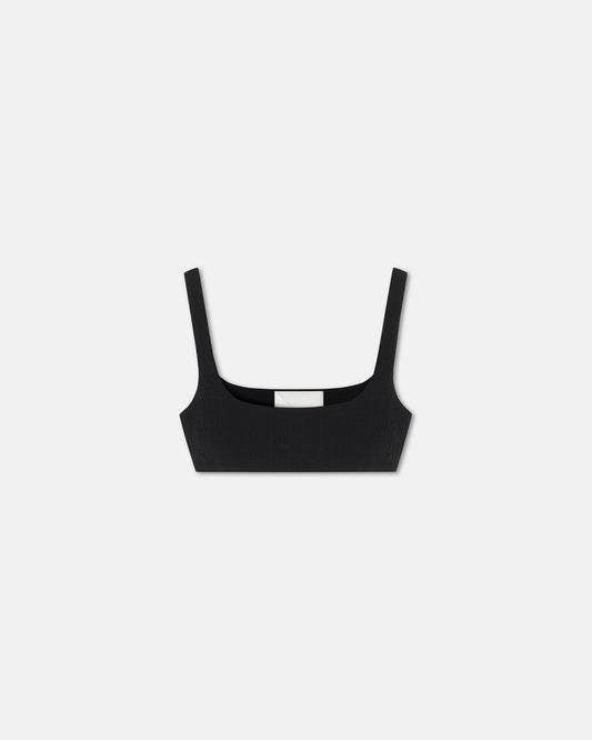 Anouk - Seersucker Bralette - Black