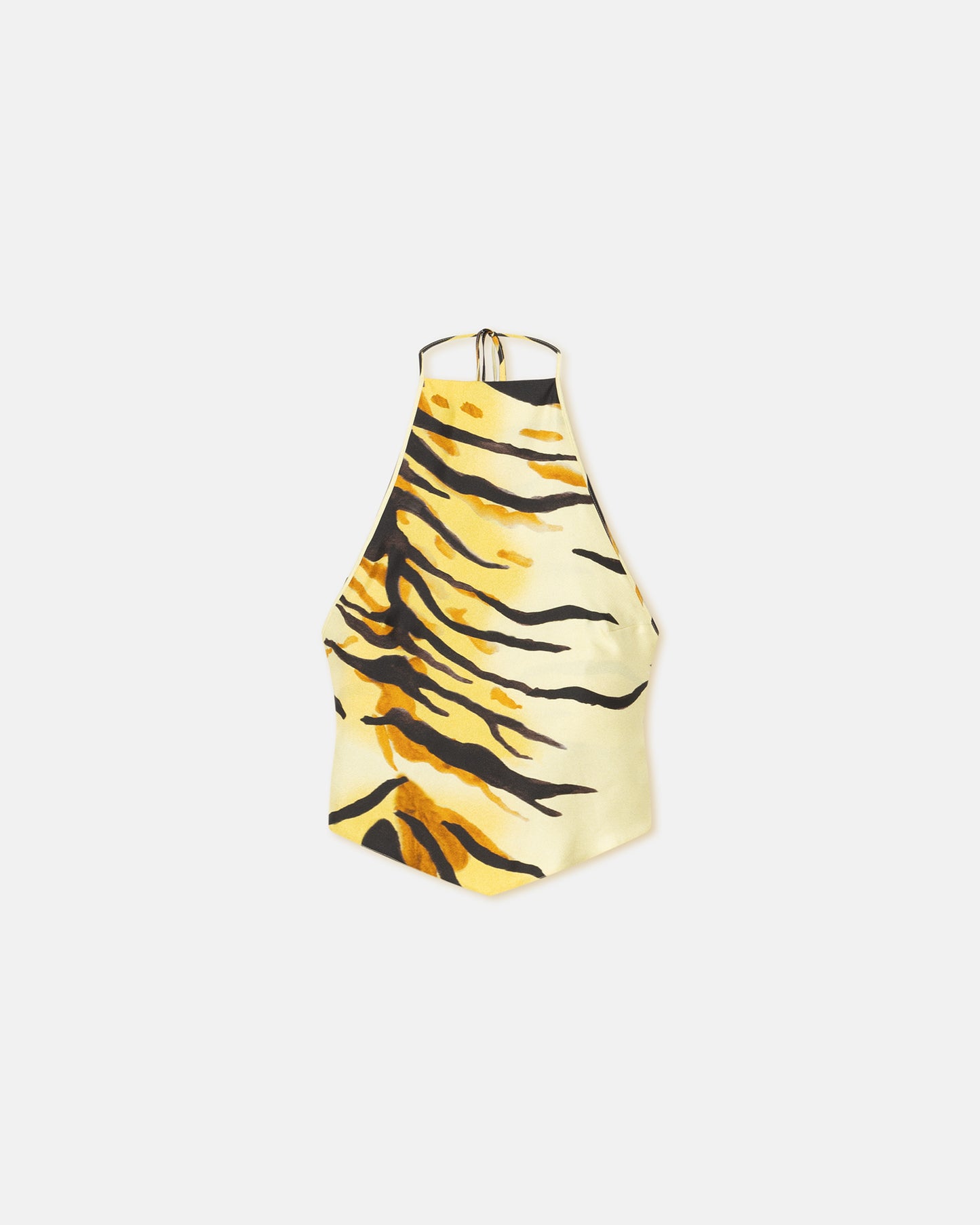 Lilla - Printed Silk Twill Top - Tiger