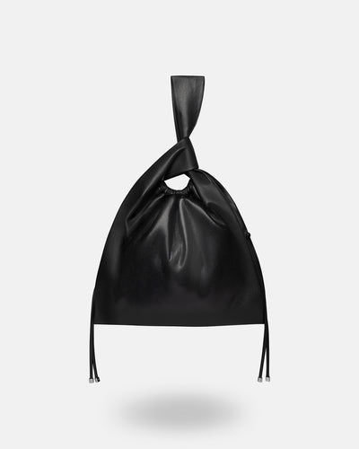 Jen Drawstring - Okobor™ Alt-Leather Bag - Black