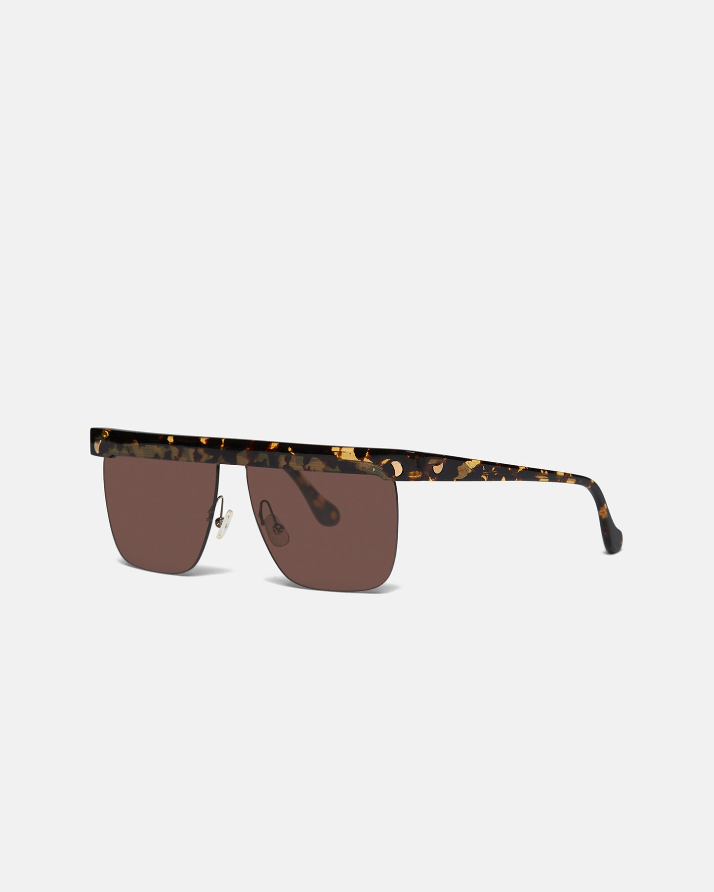 Rigel - Square-Frame Sunglasses - Brown Eyewear