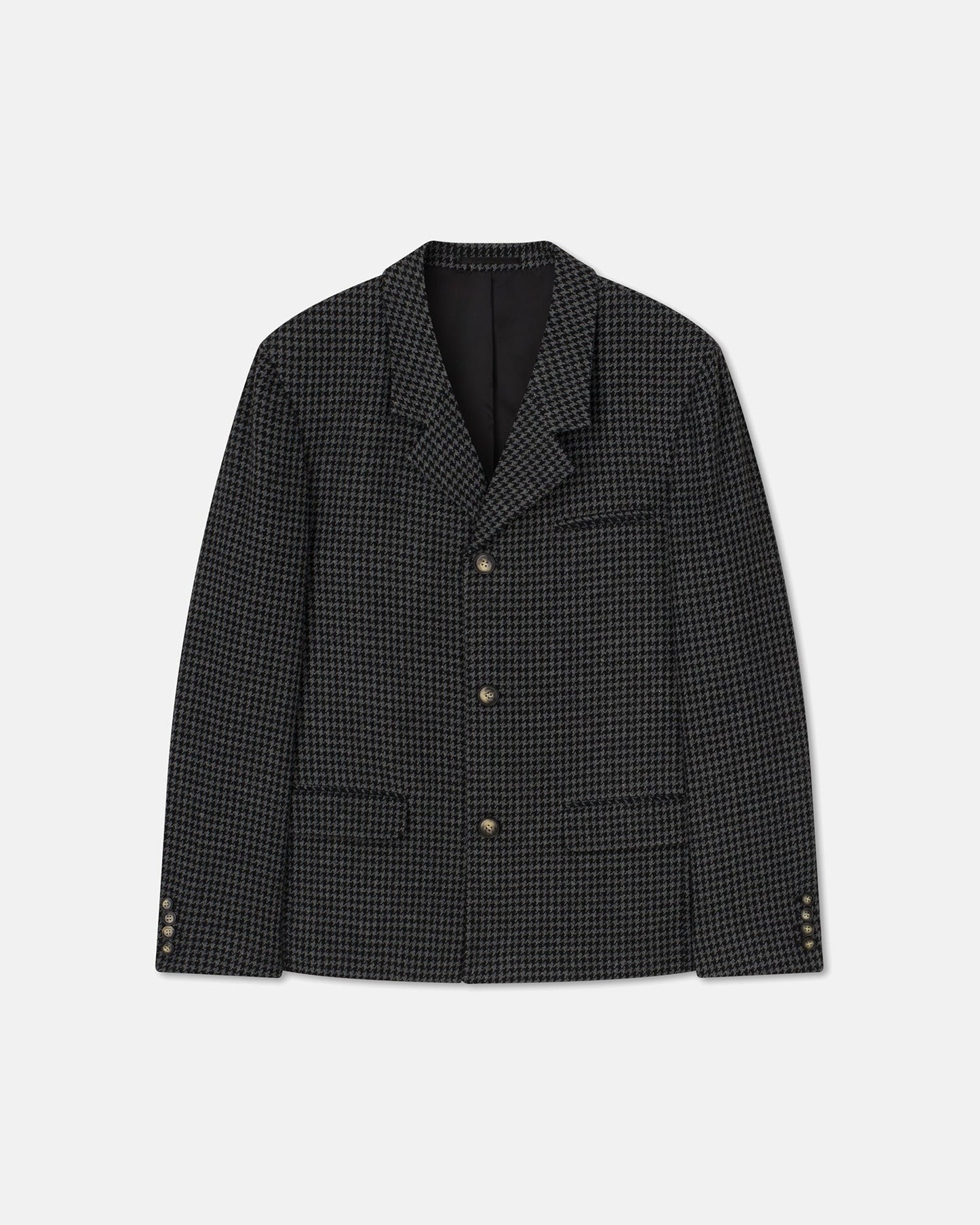 Rox - Sale Wool Blazer - Grey-Black Houndstooth